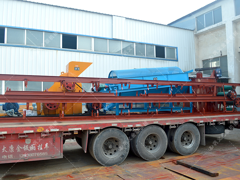 86雙級(jí)粉碎機(jī)生產(chǎn)線(xiàn)發(fā)貨圖片_發(fā)往廣西百色_破碎篩分金礦石